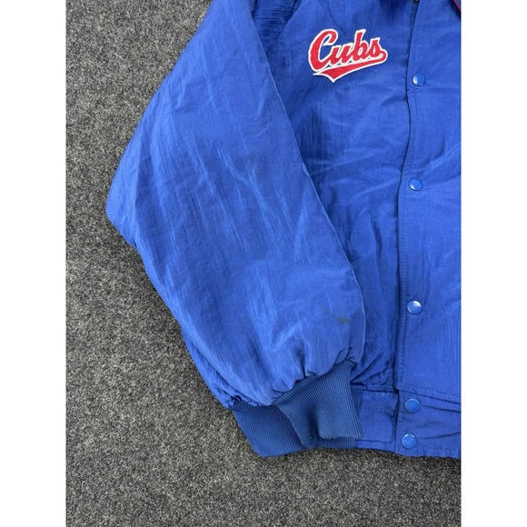 Vintage Chicago Cubs Starter Diamond Collection Jacket MLB Blue Red Medium - Picture 4 of 9